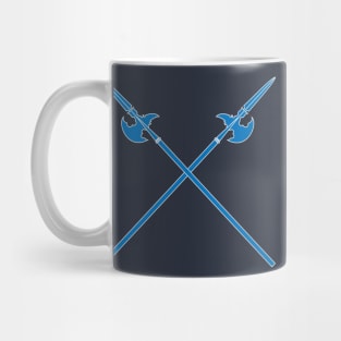 Crossed Halberds (Blue) Mug